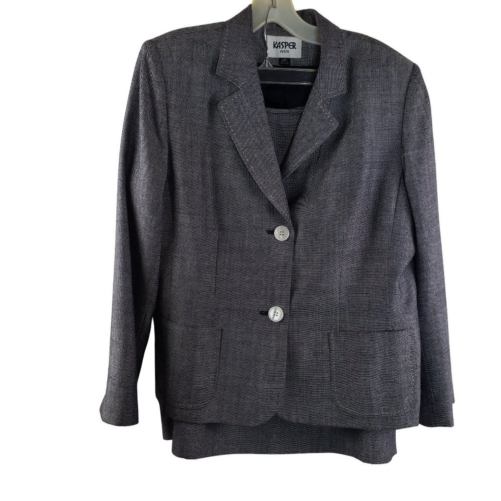 Kasper Black White 2pc Suit